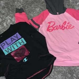 Cute Barbie and a champion longsleeve shirt bundle